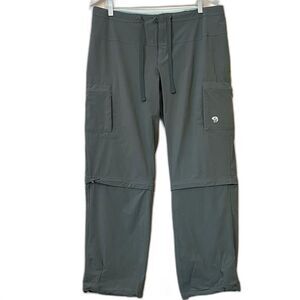 Mountain Hardwear Yuma Convertible Cargo Hiking Pant Sz 12 Gray Gorpcore Outdoor